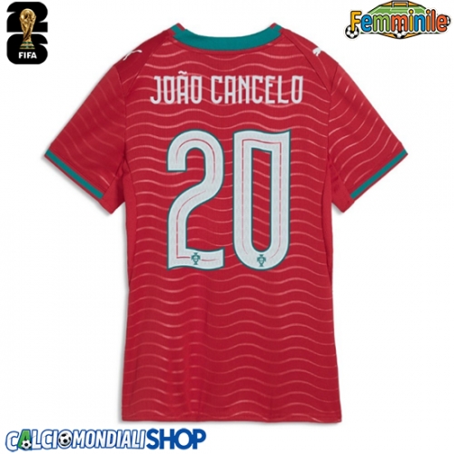 Maglie da calcio Portogallo Joao Cancelo #20 Prima Maglia Femminile Mondiali 2026  Manica Corta